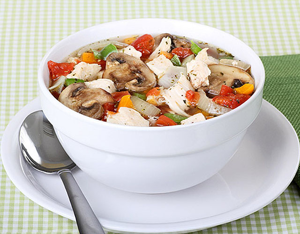 Изображение к рецепту дюкан Суп куриный с грибами
