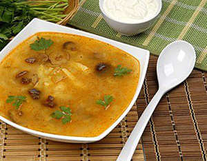 Изображение к рецепту дюкан Сырно-грибной суп