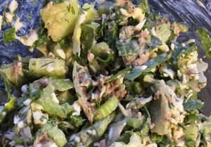 Изображение к рецепту дюкан Салат с тунцом, яйцом и зеленью