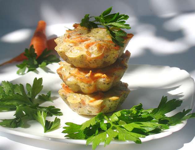 Морковные маффины