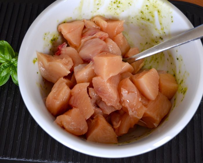 Террин из курицы с песто