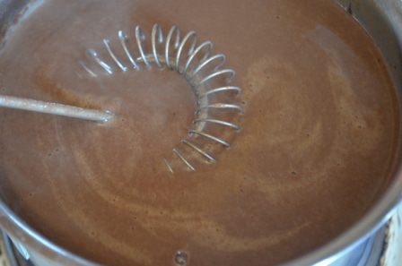 Песочный торт с шоколадным пудинговым кремом