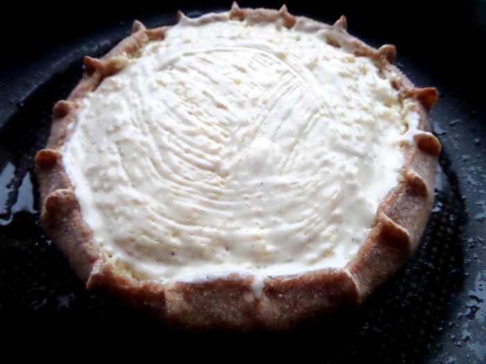 Деревенская галета с пшеном и творогом