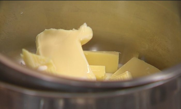 Миндальный фондан с белым шоколадом 