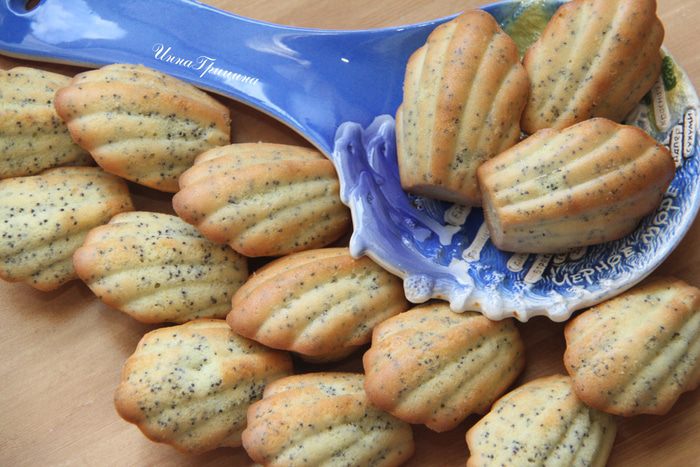 Лимонно-маковые мадлены