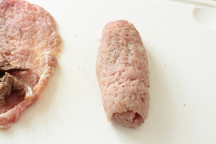 Мясные рулетики с печенью