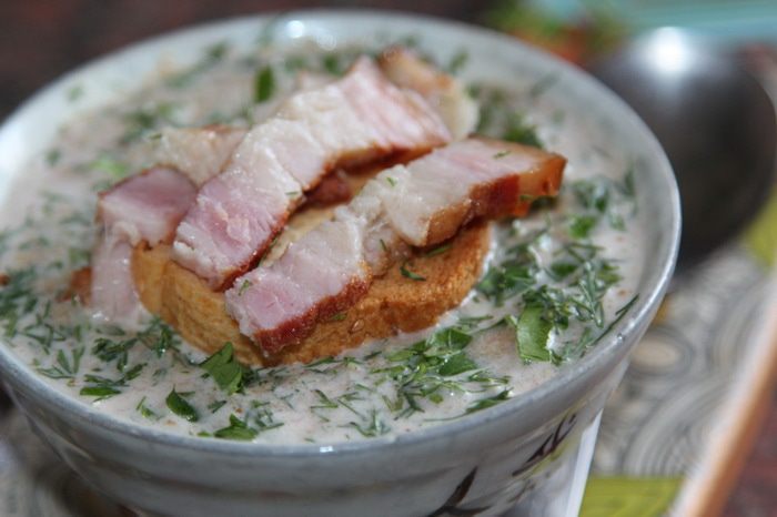 Хлебный крем-суп