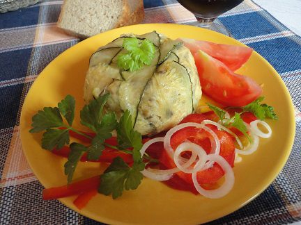 Тимбаль из цукини