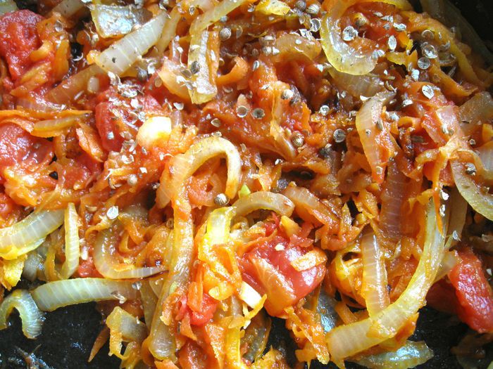 Скумбрия в овощах