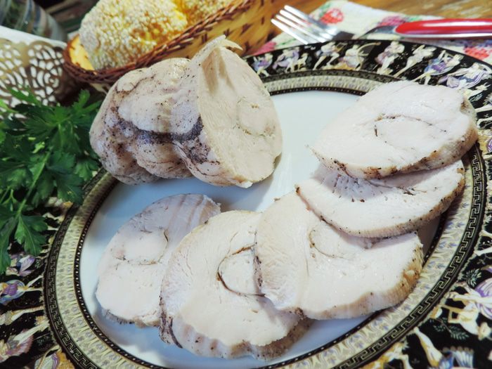 Домашняя куриная ветчина