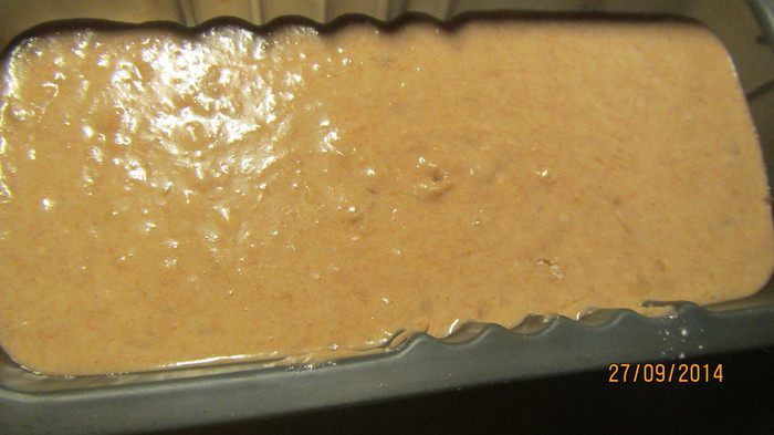 Бананово-медовый кекс с цельнозерновой мукой