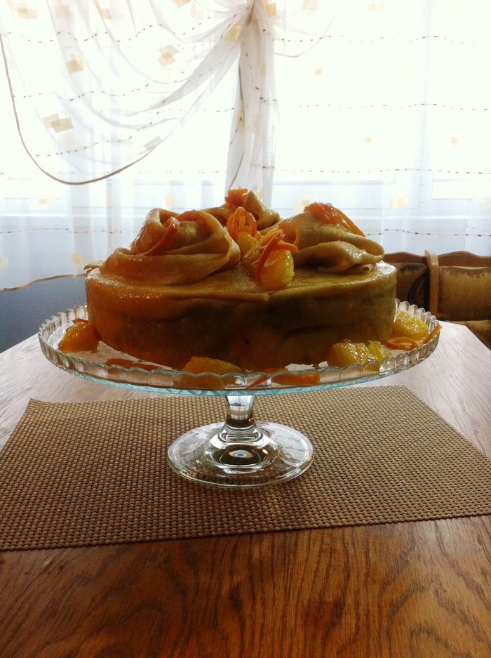 Блинный торт &amp;quot;Апельсиновая фантазия&amp;quot;