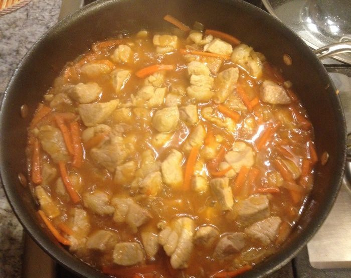 Свинина с красной фасолью