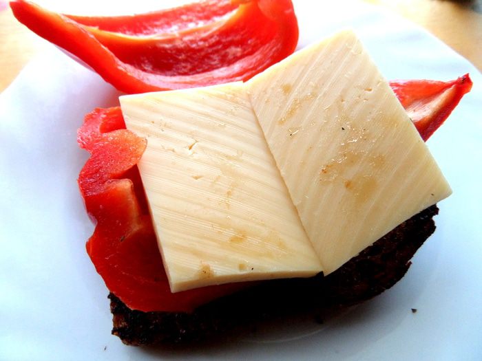 Овощные башенки с сыром