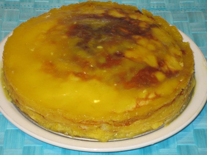 Блинный торт с лимонным курдом