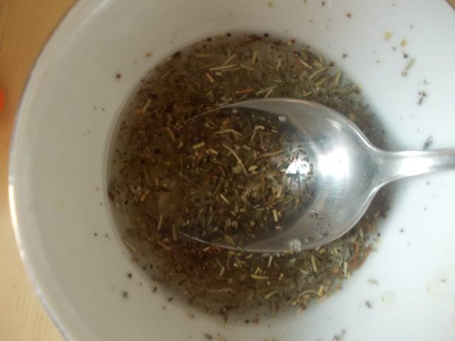 Печеные овощи с мясными тефтелями