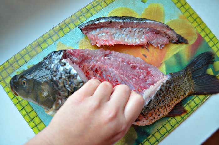 Карп, фаршированный &amp;quot;по-царски&amp;quot; с гарниром из тыквы