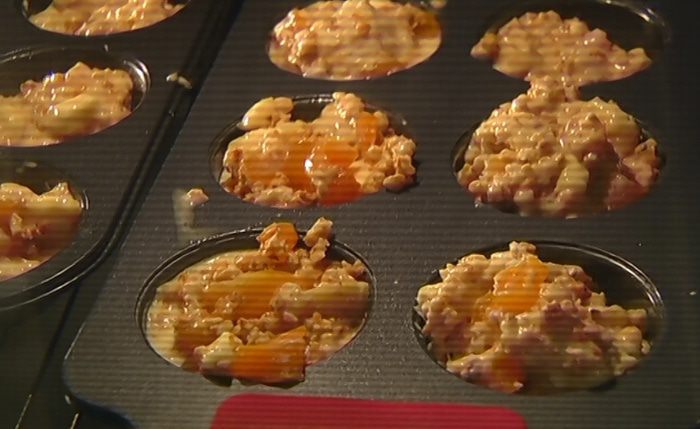 Маффины с бананом и курагой 