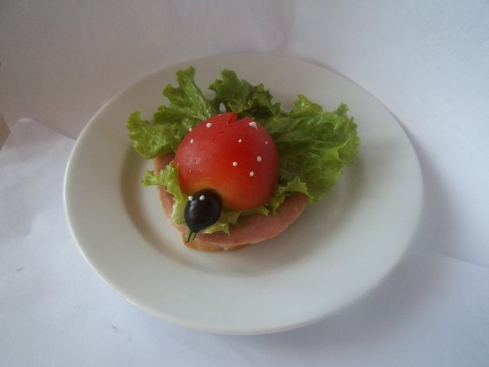 Бутерброд &amp;quot;Божья коровка&amp;quot;