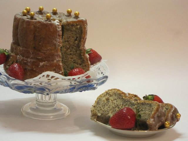 Банановый кекс с маком