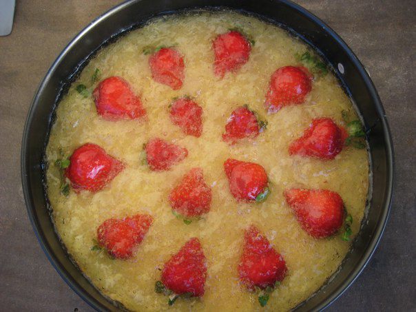 Торт с лимонным курдом &amp;quot;Клубника в шампанском&amp;quot;