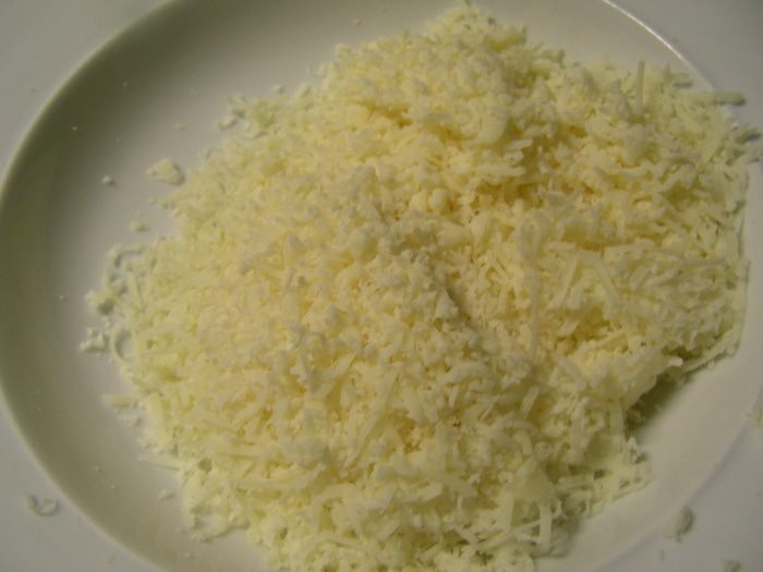 Запеченная полента с грибами