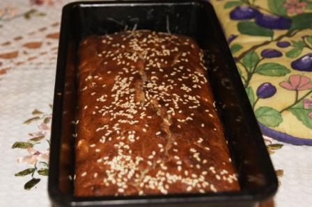 Кекс с яблоком на основе трех видов муки