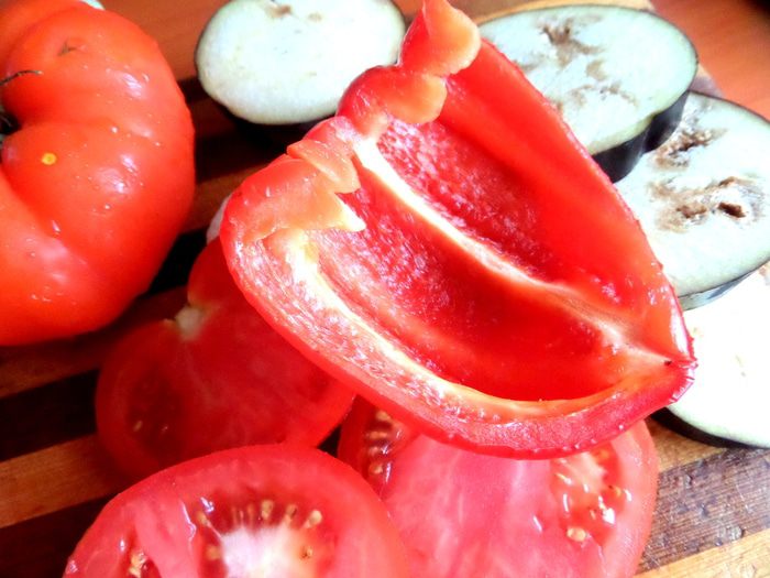 Овощные башенки с сыром