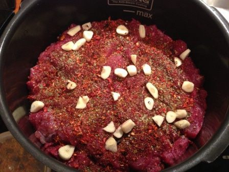 Нежное мясо с овощами