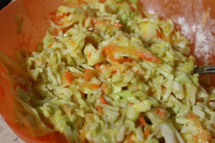 Оладьи из молодой капусты