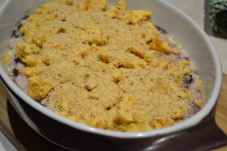 Ароматный пудинг из красного лука