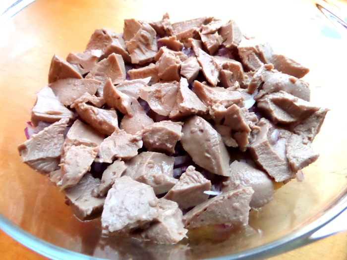 Cалат с печенью &amp;quot;Владивосточный&amp;quot;