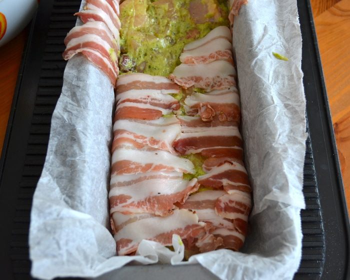 Террин из курицы с песто