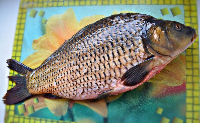 Карп, фаршированный &amp;quot;по-царски&amp;quot; с гарниром из тыквы