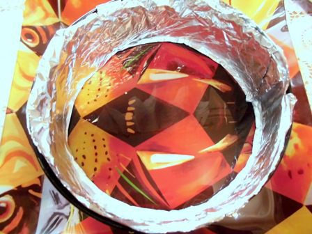 Шоколадный торт с бананами