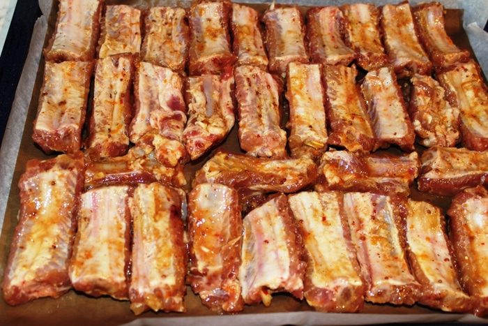Карамельные свиные ребрышки