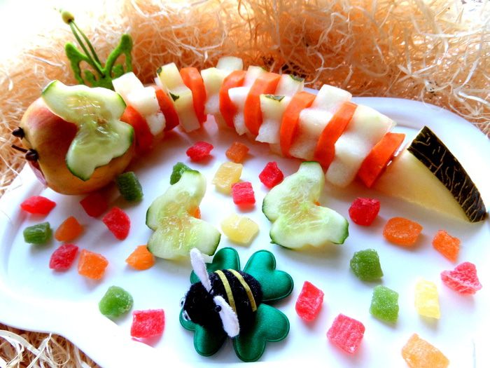 Фруктовый салат &amp;quot;Гусеничка&amp;quot;