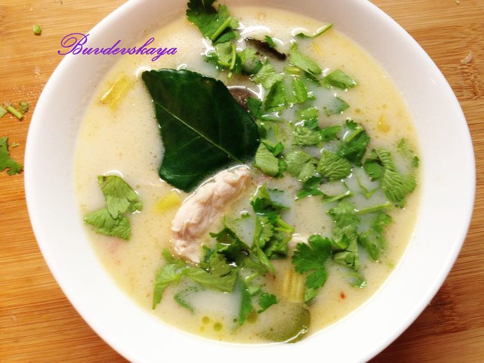 Настоящий тайский суп &amp;quot;Том Ка Гай&amp;quot; (Tom Kha Gai)
