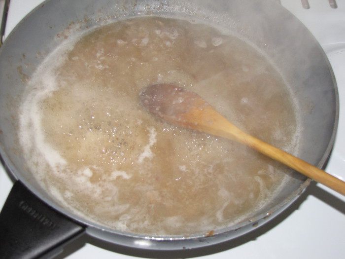 Бефстроганов с грибами и сладким перцем