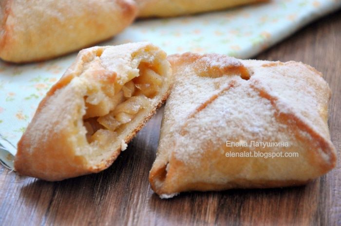 Конвертики с карамельными яблочками