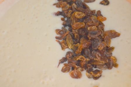 Нежнейший кокосовый крем с бананом и изюмом