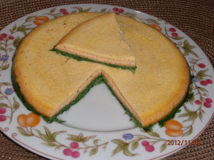 Трехцветный запеченный омлет 