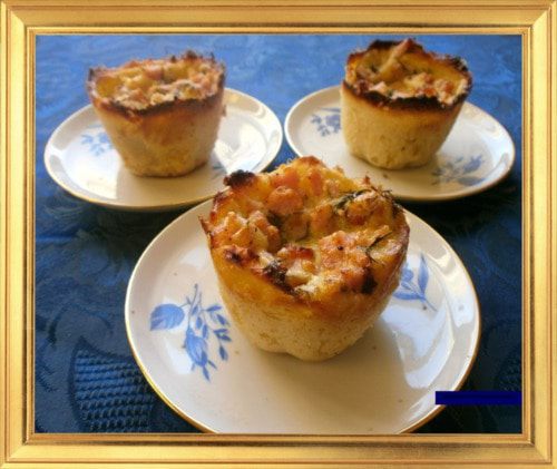 Картофельные тарталетки с начинкой