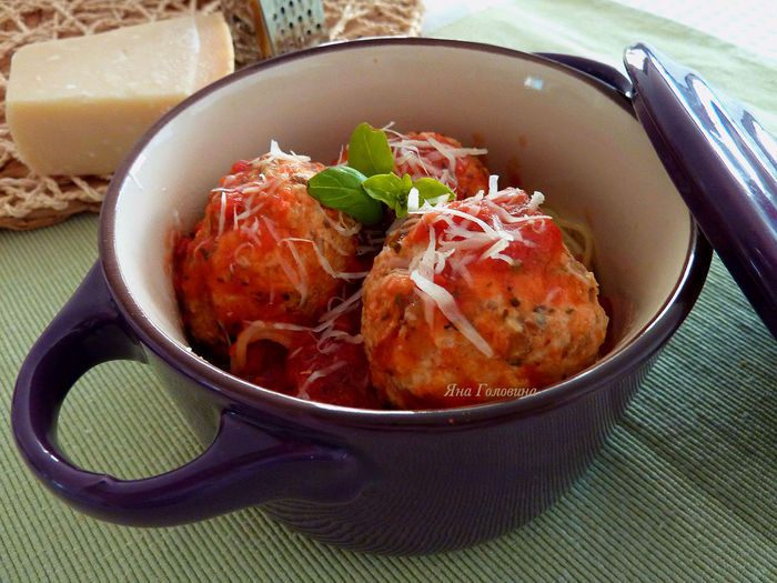 Тефтели индюшиные с грибами 