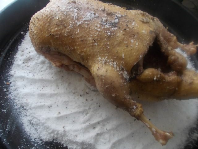 Утка с яблоками 