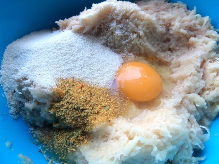 Драники с мясной начинкой