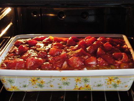 Курица в томатно-винном соусе