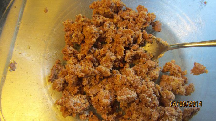 Персики, запеченные с амаретти