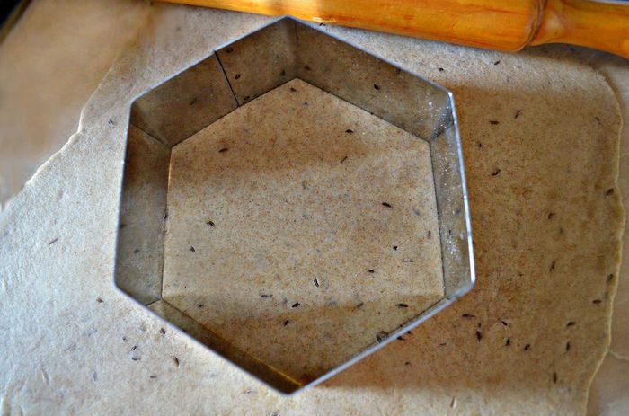 Мильфей с мясом, гречкой и овощами