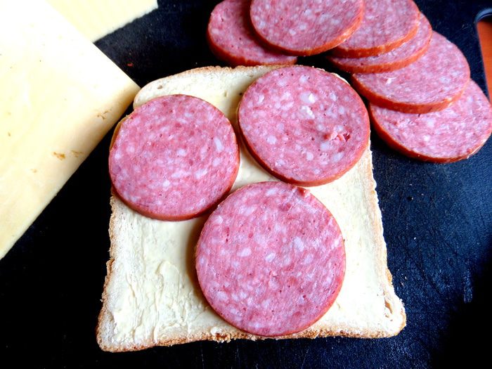 Бутерброд на завтрак с &amp;quot;мышкой&amp;quot; на сыре